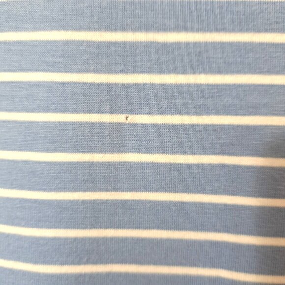 J.Jill Women's 2X Blue Striped 3/4 Sleeve Button Shoulder Sample Top - Picture 8 of 11